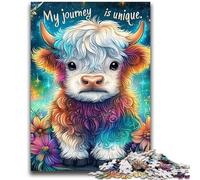 Puzzles pour Adultes 1000 pièces Bébé Yak pour 14 Ans et Plus Jeux éducatifs pour Adultes et Adolescents Illustration Cadeau 50x75cm