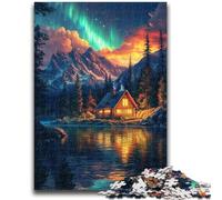 Puzzles pour Adultes 1000 pièces Belle cabane Aide Le Cerveau à exercer Jouets addictifs pour cultiver la Patience Convient aux Couples 38x26cm