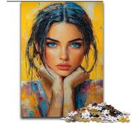 Puzzles pour Adultes 1000 pièces Belle Femme, Jouet éducatif idéal comme Cadeau pour Toute la Famille à partir de 14 Ans (Taille 26x38cm)