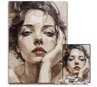 Puzzles pour Adultes 1000 pièces Belle Fille Puzzles impossibles pour Adultes Jeu de défi cérébral pour Adolescents et Interaction familiale 1000 pièces (38x26cm)