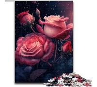 Puzzles pour Adultes 1000 pièces Belle Rose Puzzle Jeu interactif Familial, Décoration d'intérieur DIY Défi cérébral Cadeau (Taille : 50x75cm)
