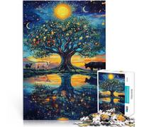 Puzzles pour Adultes 1000 pièces “Belles Vues” Fait de Papier,Convient aux 14 Ans et Plus Réduction du Stress intéressante Cadeaux intéressants pour réduire Le Stress。Taille:26x38cm/10.24x14.96pouce