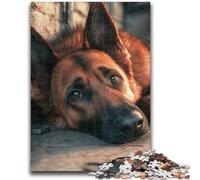Puzzles pour Adultes 1000 pièces Berger Allemand pour Jeu éducatif, Jouet de défi, idéal comme Cadeau pour Toute la Famille 50x75cm