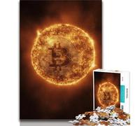 Puzzles pour Adultes 1000 pièces Bitcoin, Aidez Le Cerveau à exercer des Jouets addictifs pour cultiver la Patience, Cadeau pour Les Anniversaires 38x26cm