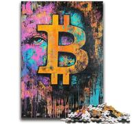 Puzzles pour Adultes 1000 pièces Bitcoin Un défi à relever, mais Amusant et Humoristique, Une décoration d'intérieur Unique et des Cadeaux 50 x 75 cm