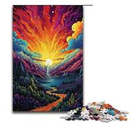 Puzzles pour Adultes 1000 pièces Black_Hills_Colorful Cadeaux d'anniversaire pour Adolescents de 14 Ans et Plus 1000 pièces (38 x 26 cm)