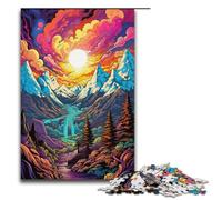 Puzzles pour Adultes 1000 pièces Black_Hills_Colorful Puzzle Maison Jeux éducatifs Jouets DIY Excellent Cadeau pour Les Jeux 1000 pièces (38 x 26 cm)