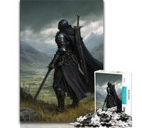 Puzzles pour Adultes 1000 pièces Black Knight, Jeu éducatif Familial, décoration Murale, Cadeaux d'anniversaire et de Noël Uniques (75x50cm)