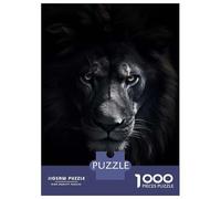 Puzzles pour Adultes 1000 Pièces Black Lion Angry King Puzzle Détente Jeux Défi Difficile Cadeau Anti-Stress 38x26cm/1000pcs