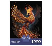 Puzzles pour Adultes 1000 Pièces Black Phoenix Puzzles pour Adultes Jeux Amusants Défi Difficile Activités Amusantes À La Maison, 70x50cm/1000pcs