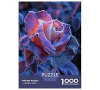 Puzzles pour Adultes 1000 Pièces Black Rose Puzzle pour Adultes, Jeu De Réflexion, Décoration Intérieure, Cadeaux De Noël Ou d'anniversaire 52x38cm/1000pcs