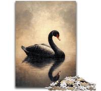 Puzzles pour Adultes 1000 pièces Black Swan Jeux éducatifs Jouets DIY Idéal comme Cadeau pour Toute la Famille 38x26cm