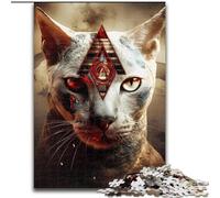 Puzzles pour Adultes 1000 pièces Blood Red Shadow Puzzles en Carton Taille 26x38cm pour Les Vacances et décoration intérieure