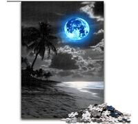Puzzles pour Adultes 1000 pièces Blue Moon, Jeux éducatifs et décoration d'intérieur, idéal comme Cadeau pour Toute la Famille (Taille 26x38cm)