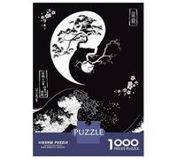 Puzzles pour Adultes - 1000 Pièces Bonsai Tree Yin and Yang Puzzle pour Adultes - Jeux Relaxants - Améliore La Mémoire - Cadeaux Uniques pour Un Anniversaire Ou Noël 52x38cm/1000pcs