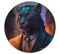 Puzzles pour Adultes 1000 pièces Boss Black Leopard Impossible Puzzles pour Adultes Impossible Éducatif Décoration de la Maison Jeux et Cadeaux 1000 pièces (67,5x67,5cm)