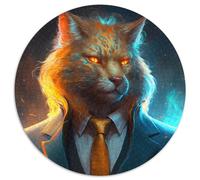 Puzzles pour Adultes 1000 pièces Boss Cat Impossible Puzzles pour Adultes Impossible Éducatif Décoration de la Maison Jeux et Cadeaux 1000 pièces (67,5x67,5cm)