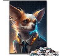Puzzles pour Adultes 1000 pièces Boss Chihuahua Puzzles 1000 pièces pour Adultes Parfait pour Les Adolescents et Les Loisirs en Famille, pour Les Anniversaires (Taille 26x38cm)