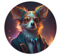 Puzzles pour Adultes 1000 pièces Boss Chihuahua Puzzles pour Adultes Développe la Coordination œil-Main, Parfait pour Les Cadeaux d'anniversaire (67,5 x 67,5 cm)