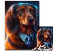 Puzzles pour Adultes 1000 pièces Boss Doberman Puzzles Jeu Familial interactif, défi cérébral, Jouet éducatif 50x75cm/19,68x29,52 Pouces