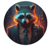 Puzzles pour Adultes, 1000 pièces Boss Raccoon, Puzzle 1000 pièces Parfait pour Les Adolescents et Les collectionneurs, décoration intérieure idéale et Cadeau de Voyage (67,5 x 67,5 cm)