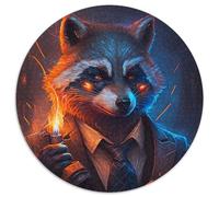 Puzzles pour Adultes 1000 pièces Boss Raccoon Puzzles pour Adultes Développe la Coordination œil-Main, Parfait pour Les Cadeaux d'anniversaire (67,5 x 67,5 cm)