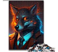 Puzzles pour Adultes 1000 pièces Boss Wolf en Carton, Casse-tête Stimulant, soirée de Jeux en Famille (Taille 26x38cm)