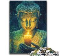 Puzzles pour Adultes 1000 pièces Bouddha Art, défi d'intelligence cérébrale, Jouets addictifs, Cadeau Amusant pour Les 14 Ans et Plus, 50x75cm