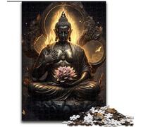 Puzzles pour Adultes 1000 pièces Bouddha en Carton, développe la Coordination œil-Main, Parfait pour Les Cadeaux d'anniversaire 1000 pièces(26x38cm)