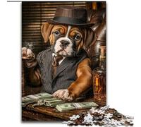 Puzzles pour Adultes 1000 pièces Boxer Buvant, à partir de 14 Ans, Jeux éducatifs, Jouets à Faire soi-même, œuvres d'art, Cadeau (Taille 26x38cm)