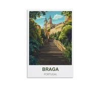 Puzzles pour Adultes 1000 pièces Braga Portugal - Puzzles pour des Jeux et activités familiales stimulants - Puzzle à Monter soi-même pour la décoration intérieure 38x52cm