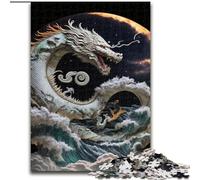 Puzzles pour Adultes 1000 pièces Brave Dragon Puzzles 1000 pièces pour Adultes Activité de Jeu familiale captivante (Taille 26x38cm)