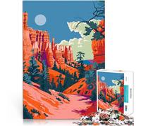 Puzzles pour Adultes 1000 pièces Bryce Canyon, Utah, Nature Jouets de Jeu pour Cadeau Familial Idées Cadeaux 75x50cm