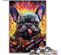 Puzzles pour Adultes 1000 pièces Bulldogs mécaniques Puzzle en Bois, pour la Famille et Les Amis, défi cérébral 1000 pièces(50x75cm)