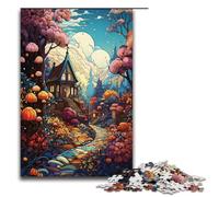 Puzzles pour Adultes 1000 pièces Cabane sous des Merveilles colorées Motif Assemblage Aide Le Cerveau à exercer Jouets addictifs pour cultiver la Patience 1000 pièces (38 x 26 cm)