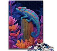 Puzzles pour Adultes 1000 pièces Caméléon coloré Jouets éducatifs Jeux familiaux Stimuler l'amour Entre Couples 50x75cm