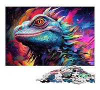 Puzzles pour Adultes 1000 pièces caméléon Lumineux Jouets décoration intérieure et Cadeaux Uniques adaptés aux Adolescents de 14 Ans et Plus 1000 pièces (75 x 50 cm)