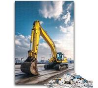 Puzzles pour Adultes 1000 pièces Camion Excavateur Adolescent Puzzle, Jeu Familial Anti-Stress Défi Difficile Convient aux Couples (75x50cm)
