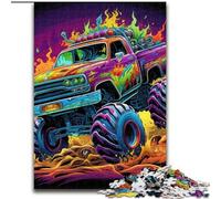 Puzzles pour Adultes 1000 pièces Camion psychédélique en Bois, Cadeau Amusant et activité pour la Maison 50x75cm pour Les Anniversaires, Les Vacances et Les Occasions spéciales