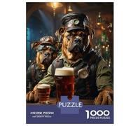 Puzzles pour Adultes 1000 Pièces Cane Corso Beer Hound Puzzles pour Adolescents, Jouets Anti-Stress, Défi Difficile, Activités Amusantes À La Maison, 70x50cm/1000pcs