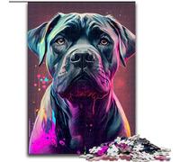 Puzzles pour Adultes 1000 pièces Cane Corso Puzzles colorés pour Adultes Casse-tête Stimulant pour Les Adolescents, Parfait pour la décoration intérieure ou comme Cadeau Taille 50X75CM
