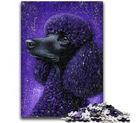 Puzzles pour Adultes 1000 pièces Caniche Aidez Le Cerveau à exercer des Jouets addictifs pour cultiver la Patience Interaction Parent-Enfant 50x75cm