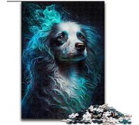 Puzzles pour Adultes 1000 pièces Caniche Visionnaire en Bois, activité Amusante à la Maison 50x75cm Activité Amusante en Famille, défi cérébral, Cadeau Parfait pour Adolescent