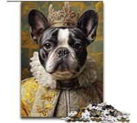 Puzzles pour Adultes 1000 pièces Capitaine Pirate Bouledogue Français, Jouet éducatif et décompressant, Cadeau d'anniversaire, Cadeaux (Taille 50x75cm)