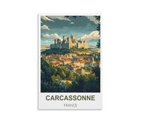 Puzzles pour Adultes 1000 pièces Carcassonne Frances Jouets de Jeu Difficiles, Puzzle Impossible, Casse-tête décoration familiale 70x50cm