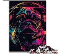 Puzzles pour Adultes 1000 pièces Carlin Art Puzzle en Bois, pour Les Anniversaires, Noël, Halloween, Thanksgiving, Pâques 1000 pièces(50x75cm)