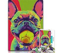 Puzzles pour Adultes 1000 pièces Carlin Jouant au Tennis, décoration Murale Artistique et idée Cadeau d'anniversaire pour Amis, Bureau à Domicile (Taille 38x26cm)