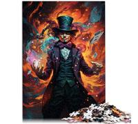 Puzzles pour Adultes 1000 pièces Carte du côté obscur Magicien Jouet éducatif Anti-Stress Puzzle 26x38cm Décoration d'intérieur et Cadeaux Uniques