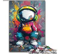 Puzzles pour Adultes 1000 pièces, Casque d'écoute animé Difficile, Jeu Familial Anti-Stress, défi Difficile, Une œuvre d'art pour Les 14 Ans et Plus (Taille 26x38cm)