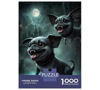 Puzzles pour Adultes 1000 Pièces Cat Skate Board Puzzles pour Adultes Jeu Manuel Améliore La Mémoire Activités Amusantes À La Maison 38x26cm/1000pcs
